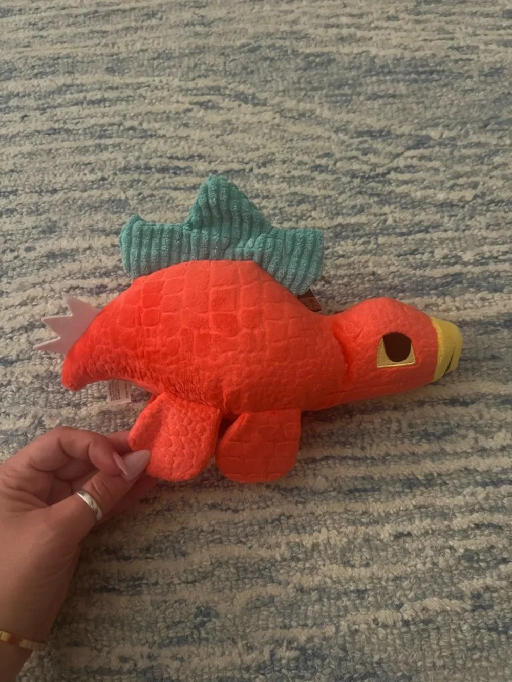 NWT Bark Stella Stegosaurus Dinosaur Dog Toy
